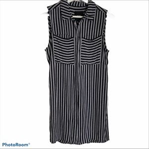 ASOS 0 pocket longline tunic button down side slit